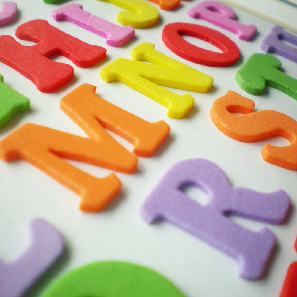 Multicoloured Alphabet Wall Art on Luulla